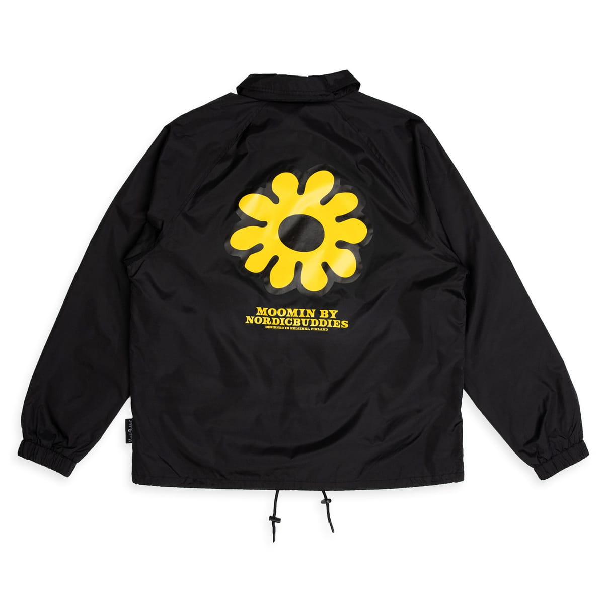 Coach Jacket Moomintroll's Flower - Black | Hertwill