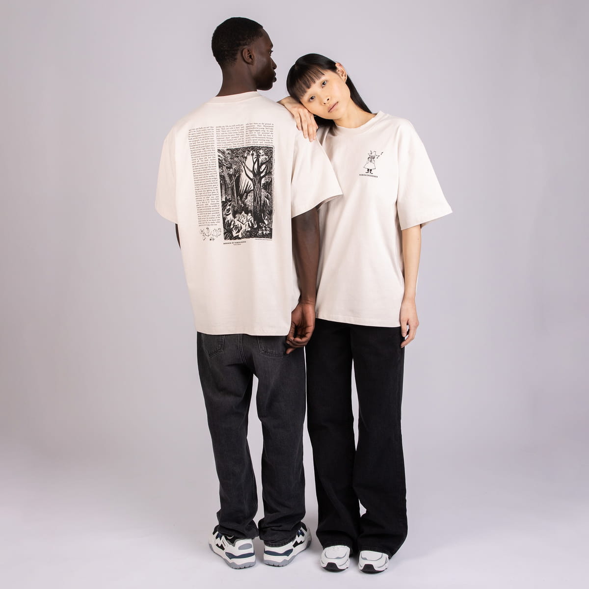 トップス NTRUL CLASSIC SHIRT BEIGE dissonance Novels Unisex T-Shirt - Beige | Hertwill