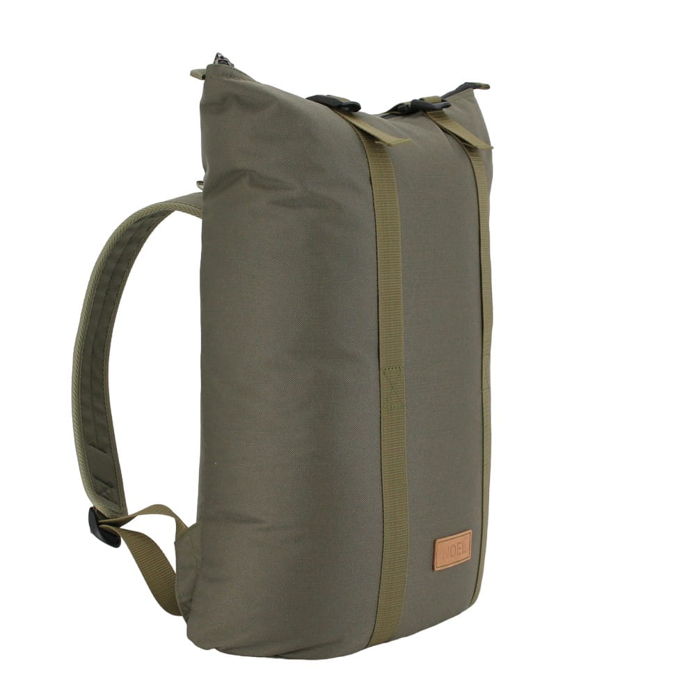 OMMO DRAWSTRING BACK ZIP JK　KHAKI Zip Backpack with G-Hook - Khaki | Hertwill