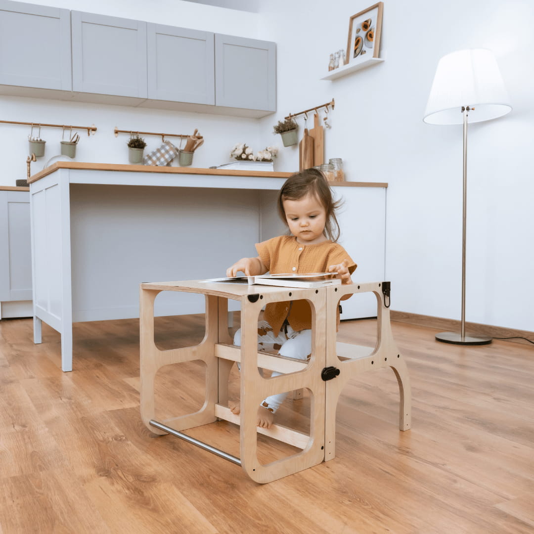 STEP'n'SIT® Convertible 2-in-1 Helper Tower/Table With Support