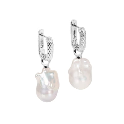 Baroque Pearl L Earrings