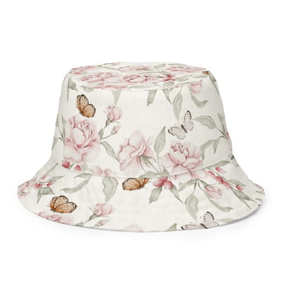 Butterfly Blooms Reversible Bucket Hat