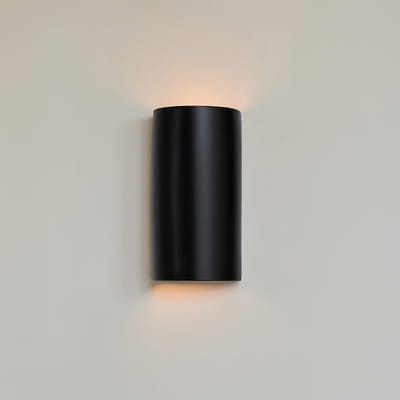 Ceramic wall light CURVE - Black