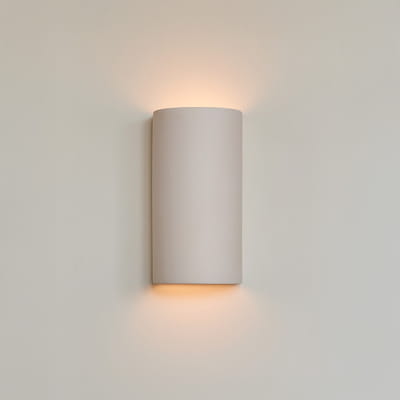 Ceramic wall light CURVE - Extra Matte White