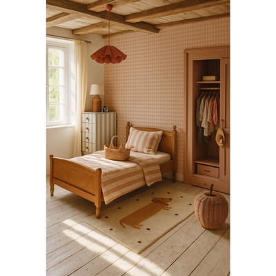 Check Minimini Pink Cream Wallpaper