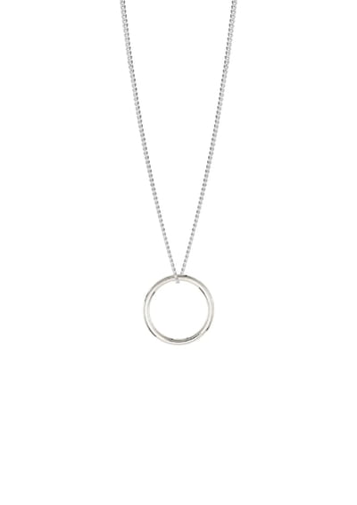 Circle Necklace Silver