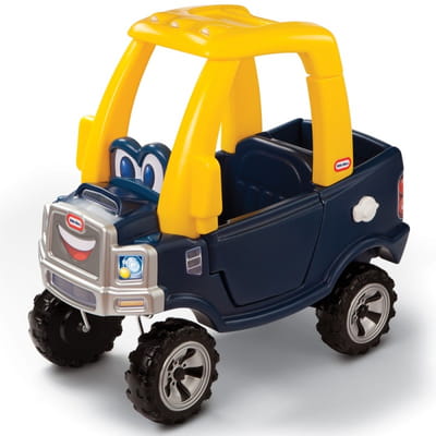 Cozy Truck Ride-On – Black & Yellow