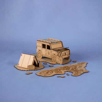 Rover’s Expedition – Colour-Your-Own Wooden Play Set