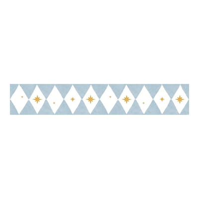 Diamonds with Stars Wallpaper Border – 100 × 17 cm