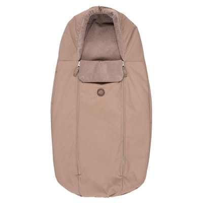 Down-Filled Baby Winter Footmuff – Brown / Beige, One Size