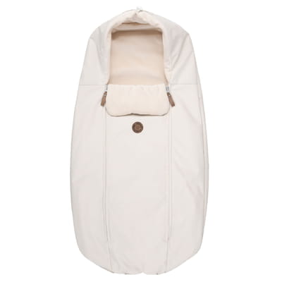 Down-Filled Baby Winter Footmuff – White / Beige, One Size