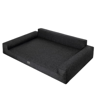 Mano Dog Bed with Removable Cover – Black, L