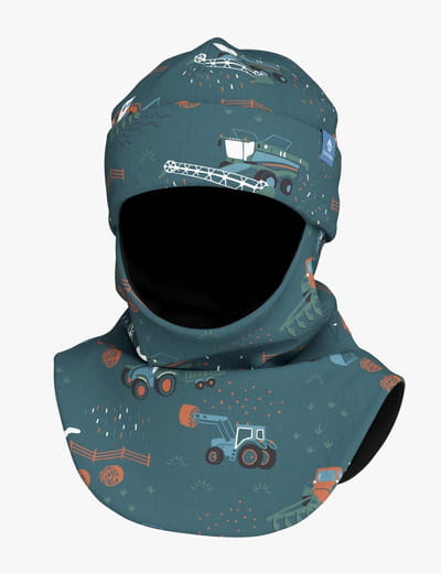 Fleece Balaclava For Kids FERN - Tractors