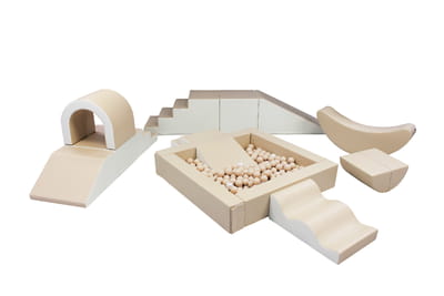 Party Soft Play Set – Beige & White