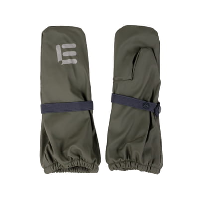 Kids’ Fleece-Lined Rain Mittens – Green