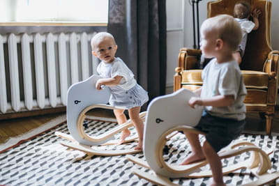 Rocking Elephant Add-on for the leg&go Balance Bike – Gray