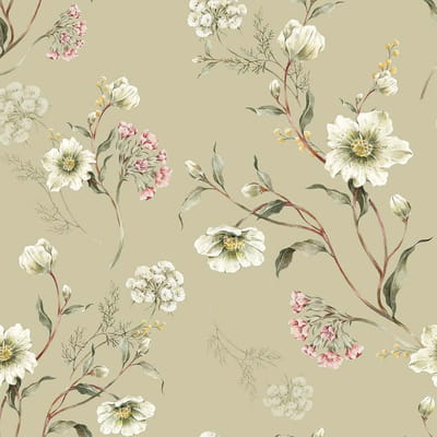 Light Green Blossom Wallpaper