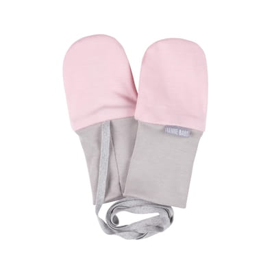 Light Pink Merino Wool Baby Mittens