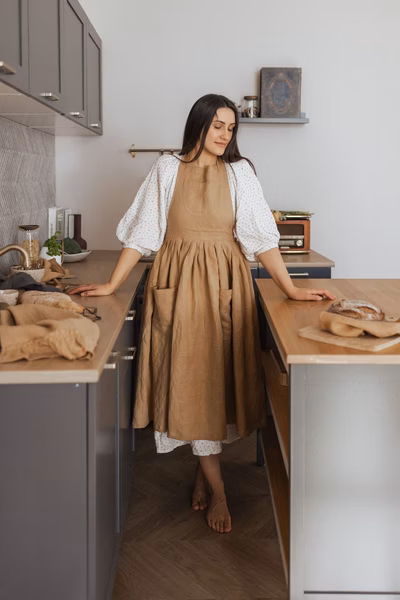 Linen Retro Apron