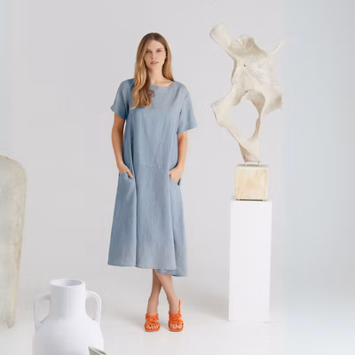 Linen Speedwell Dress - Allure
