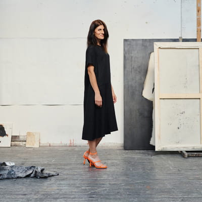 Linen Speedwell Dress - Black