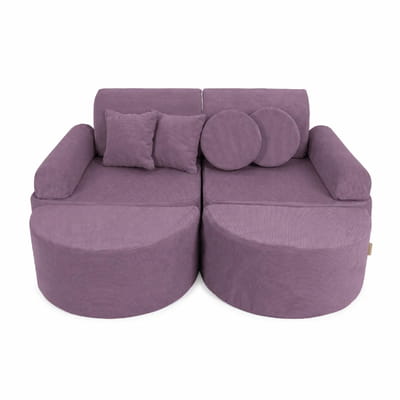 Medium Modular Sofa for Kids - Slimcord Lavender Plus