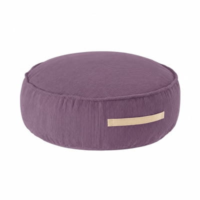 MeowBaby® Corduroy Pouf Round – Lavender