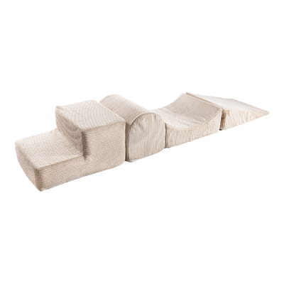 MeowBaby® Corduroy Shape Set with 4 Elements - Ecru
