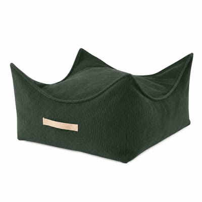 MeowBaby® Pouffe For Children, Square, Corduroy - Forrest
