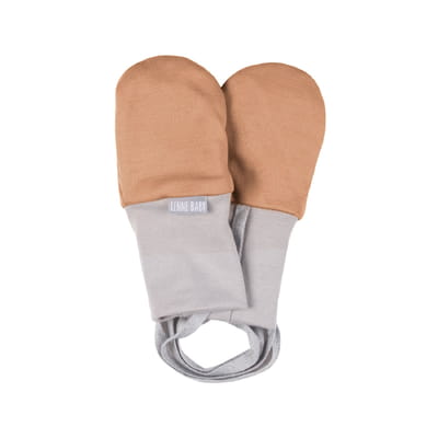 Merino Wool Baby Mittens – Brown