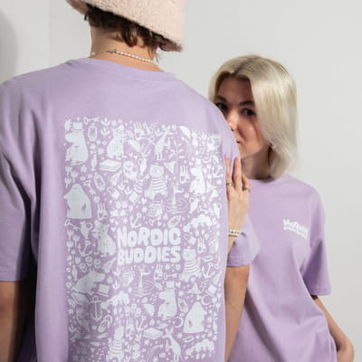 Moomin Heavy Unisex T-shirt - Lilac