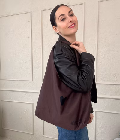 Moon Bag Heart - Brown