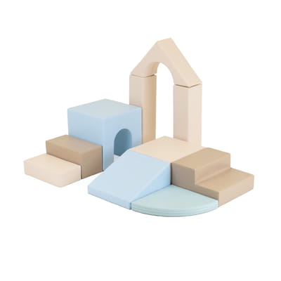Multifunctional Soft Play Set Baby Gym - Earth Pastel