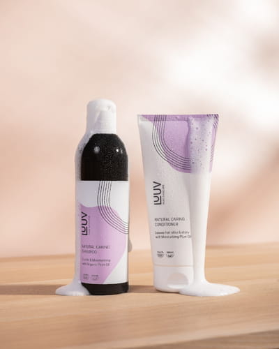 Natural Nourishing Shampoo and Conditioner with Plum Oil Set