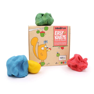 Neogrün Organic Easy Clay Set 4x120g – Yellow, Green, Red, Blue