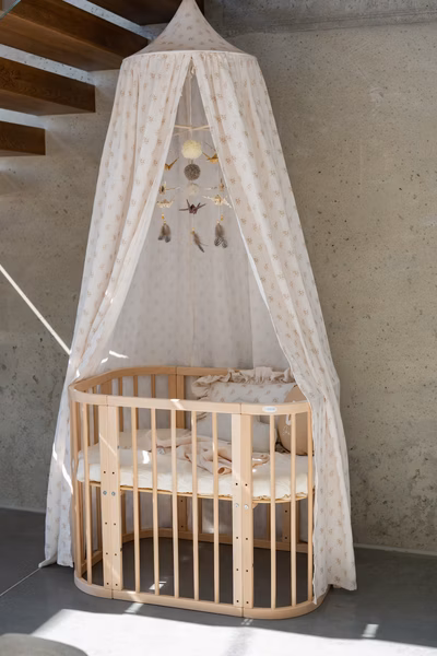 Organic Cotton Canopy - Boho Flowers