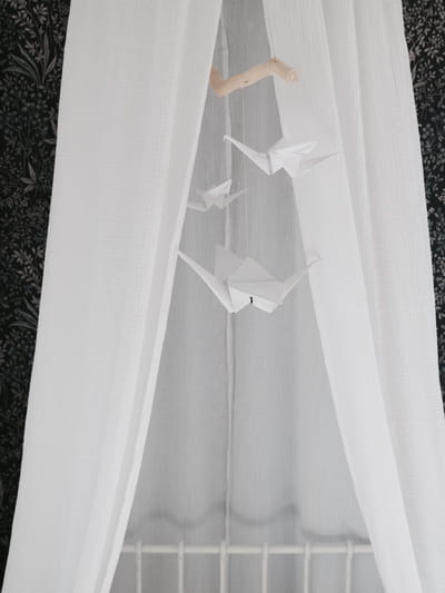Origami Nursery Mobile - White