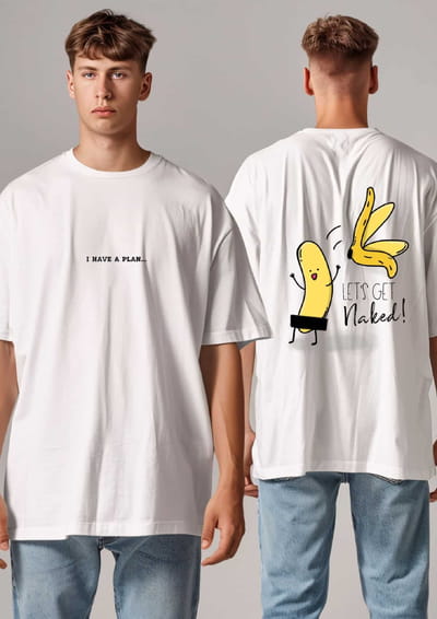 Oversized T-Shirt Let's Get Naked
