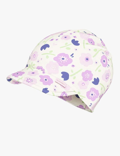 Peaked Summer Hat For Kids SUN - Summer Flowers