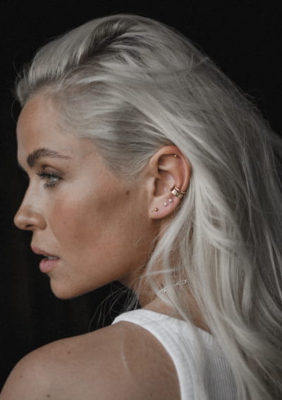 Pin Up Earrings - Silver