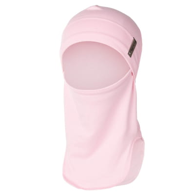 Pink Merino Wool-Lined Cotton Balaclava