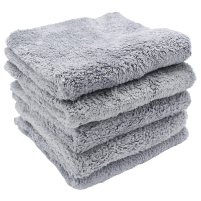Premium Microfiber Polishing Cloths, 38 × 38 cm – Pack of 5