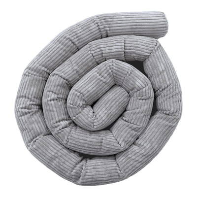 Protective Roll Bumper for Baby Crib – Grey