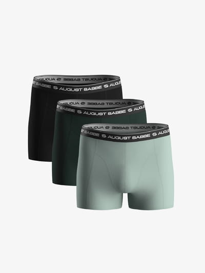 Men’s Daily Cotton Boxer Briefs Green – 3-Pack