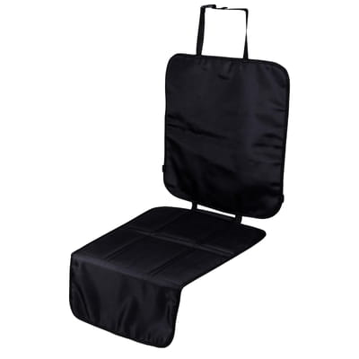3-in-1 Car Seat Protector & Kick Mat – Black