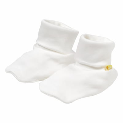 Robbie Newborn Booties – White
