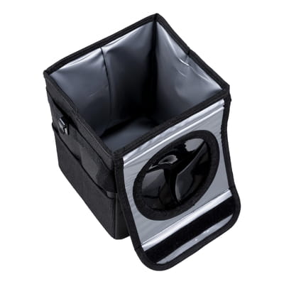 Waterproof Car Trash Box – 25 × 16 × 15 cm, Black
