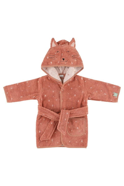 Organic Cotton Hooded Bathrobe, 1–2 Years – Mrs. Cat