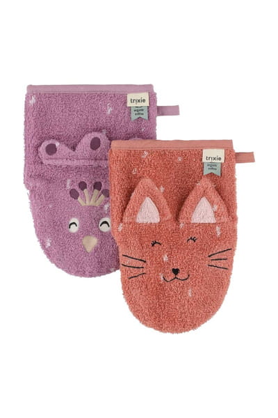 Organic Cotton Washcloths, 2-Pack – Mrs. Cat & Mrs. Peacock
