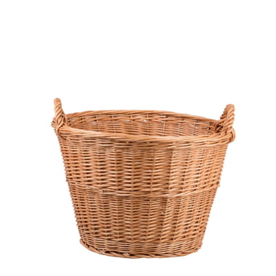 Wicker Basket For Garden And Firewood, 38L